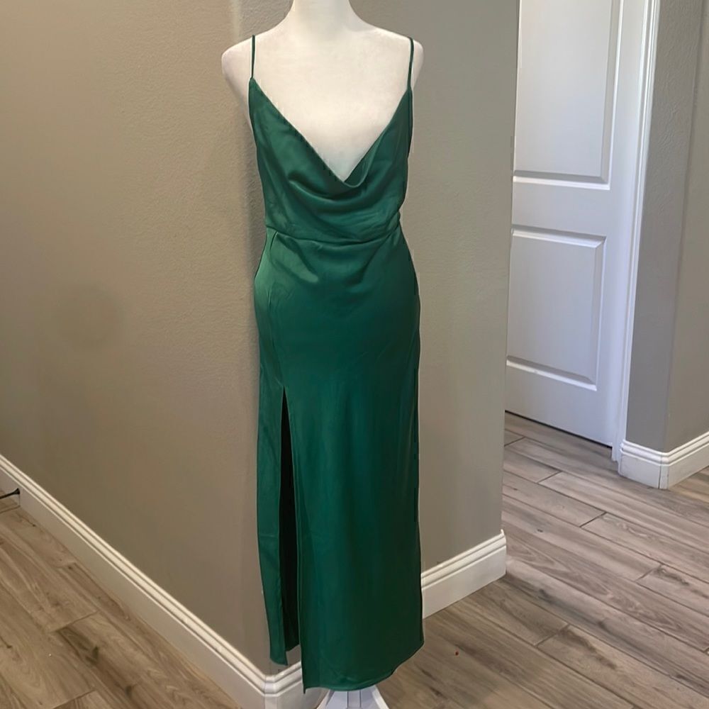 Princess Polly Lioness Slim Fitting Soft Satin Formal Dress